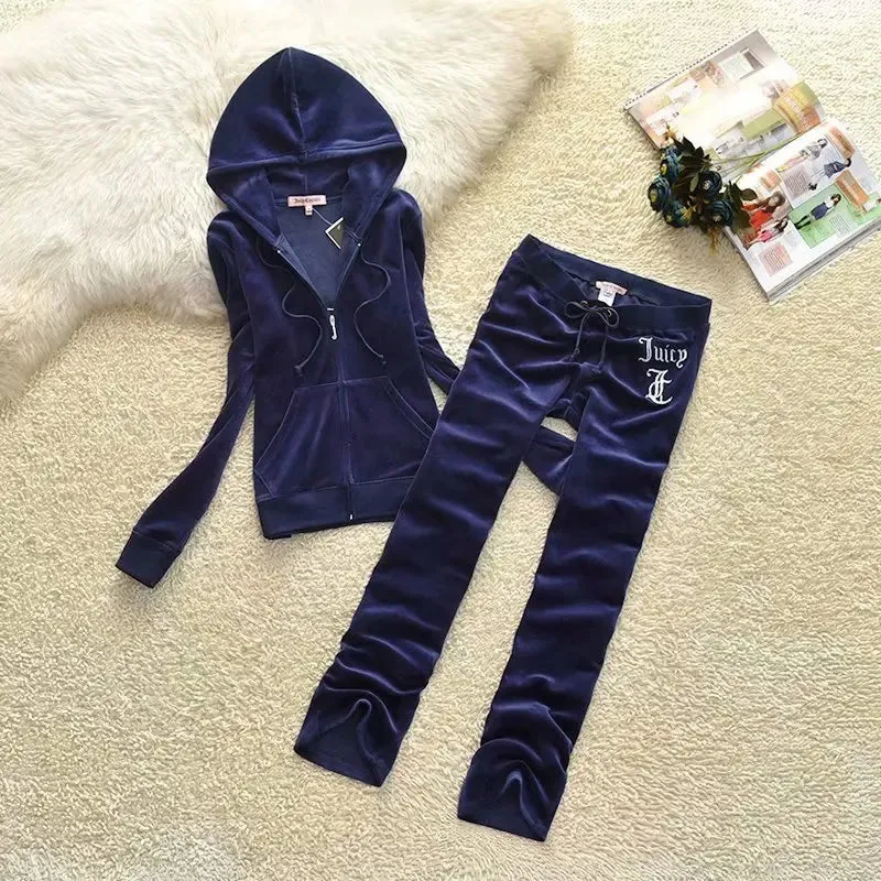 مجموعة اروين arwen &ajh groupLuxurious Quality Women Fall Winter Elegant Clothing Kid's Velour Tracksuits Sweatsuit Velvet 2 Two Piece Pant Set