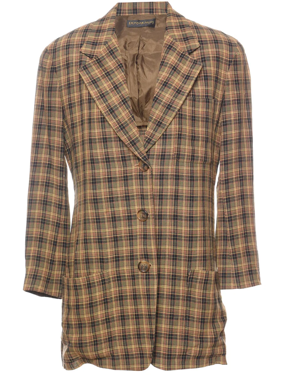 1990s Checked Blazer - M