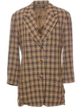 1990s Checked Blazer - M