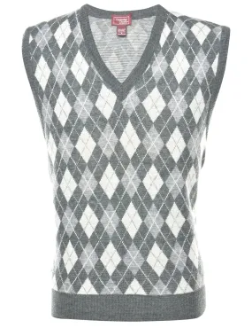 Argyle Vest - L