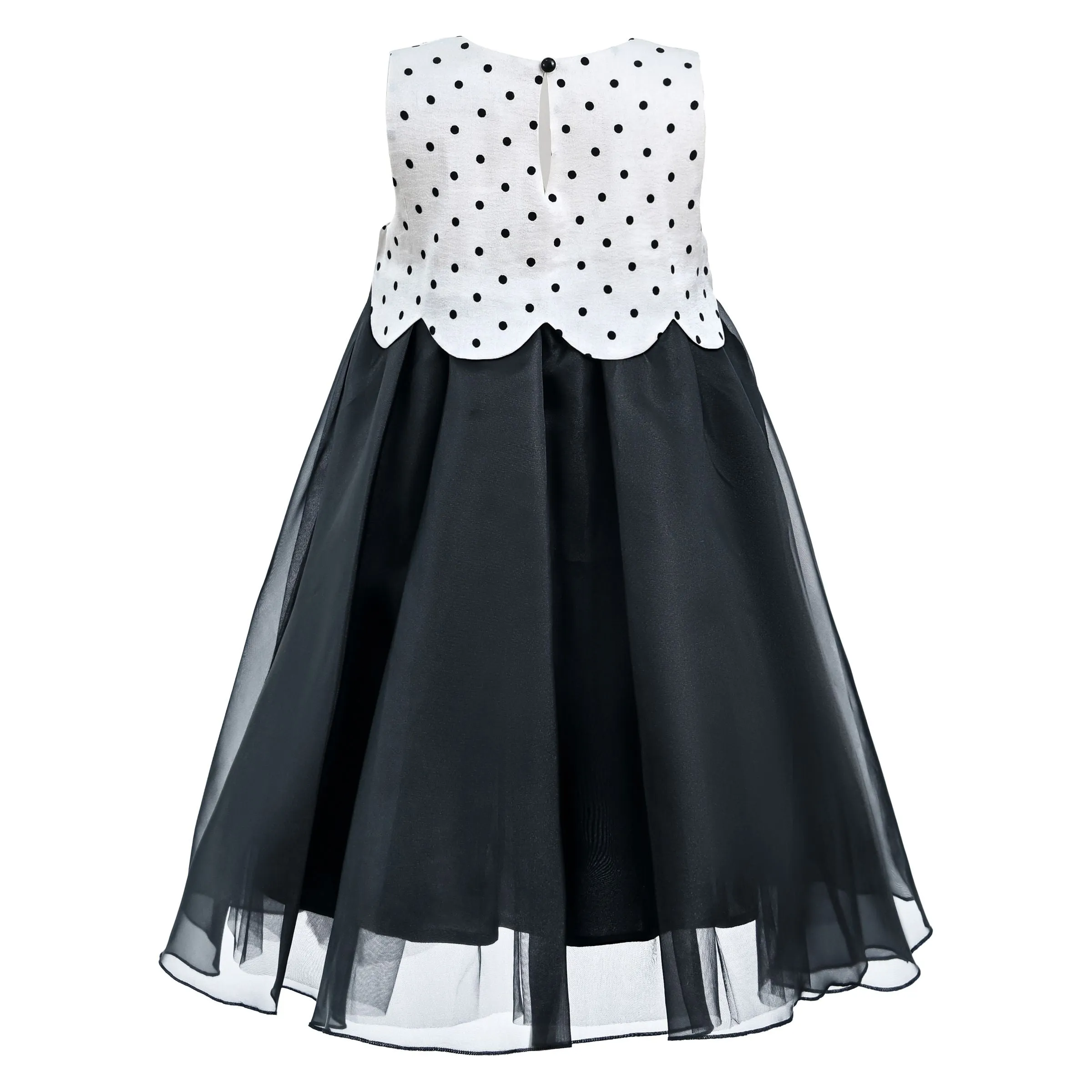 Black Menorca Polka Dot Dress