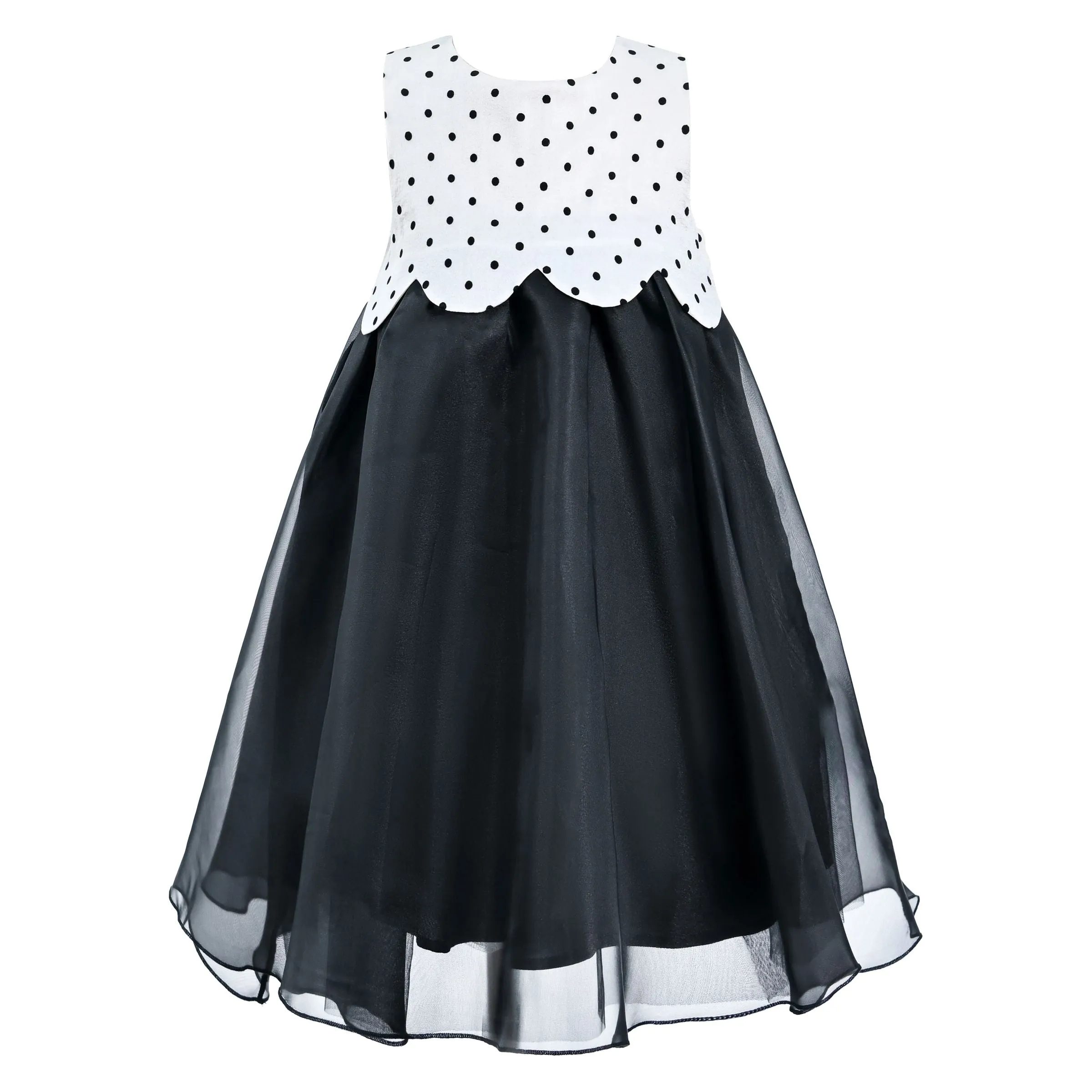 Black Menorca Polka Dot Dress