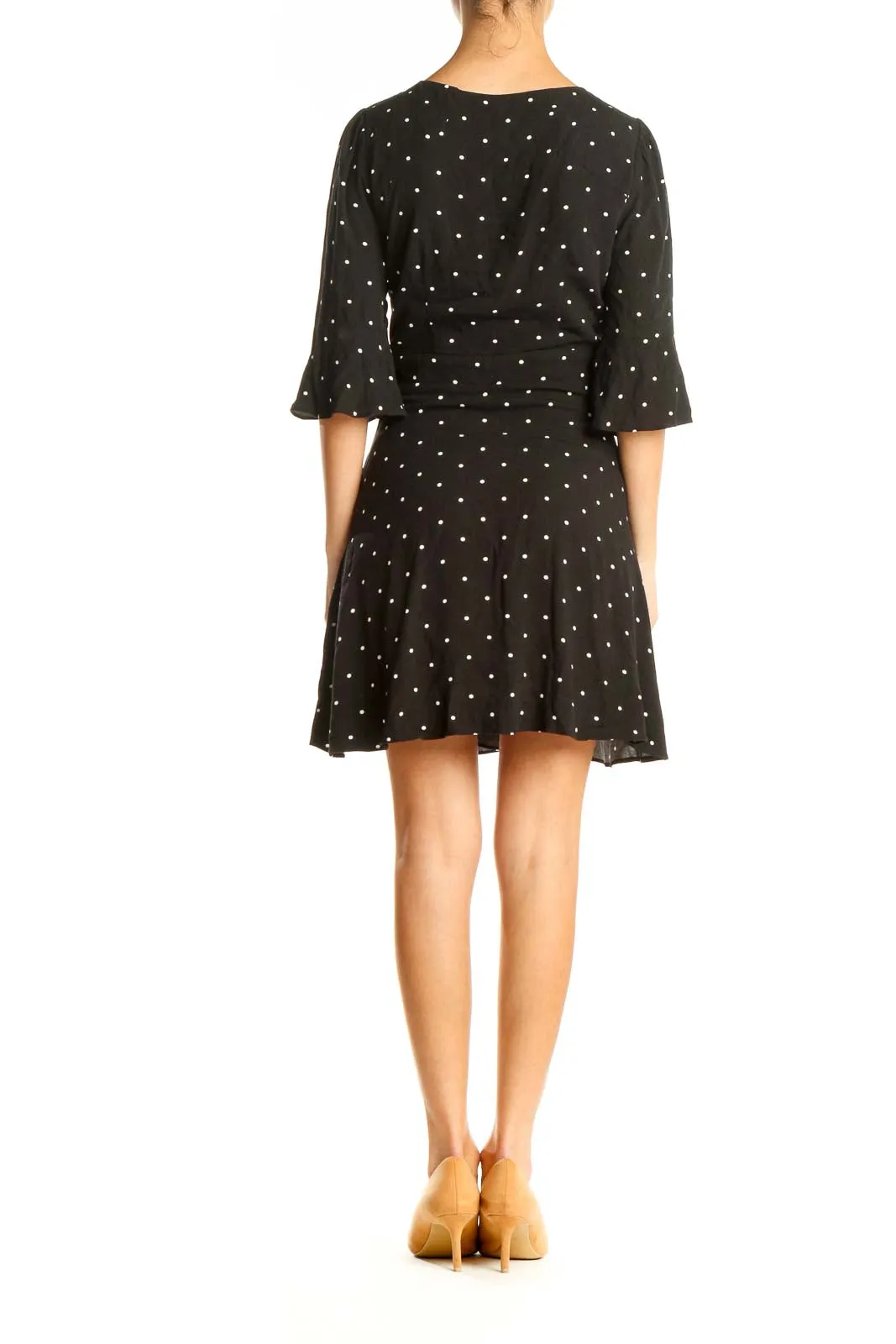 Black Polka Dot Mini Dress