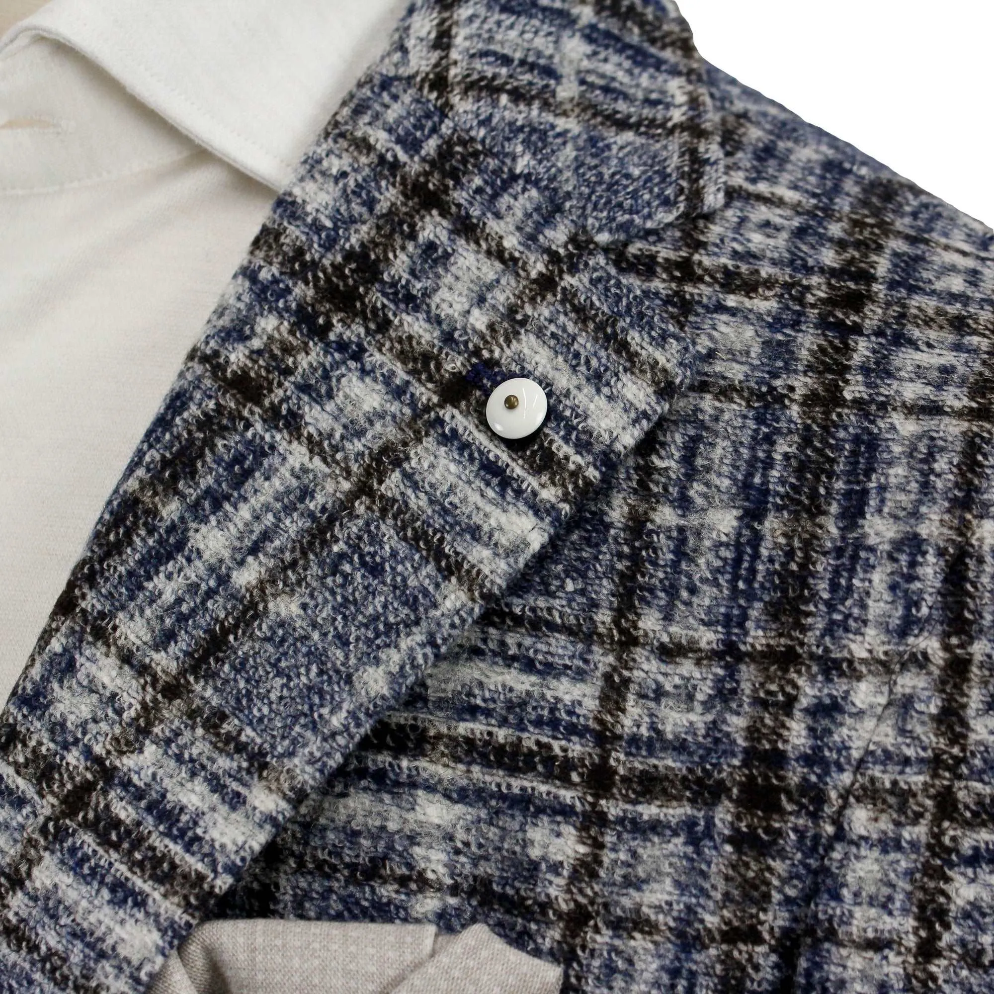 Blue Checked Wool Knit Sport Jacket - L.B.M 1911