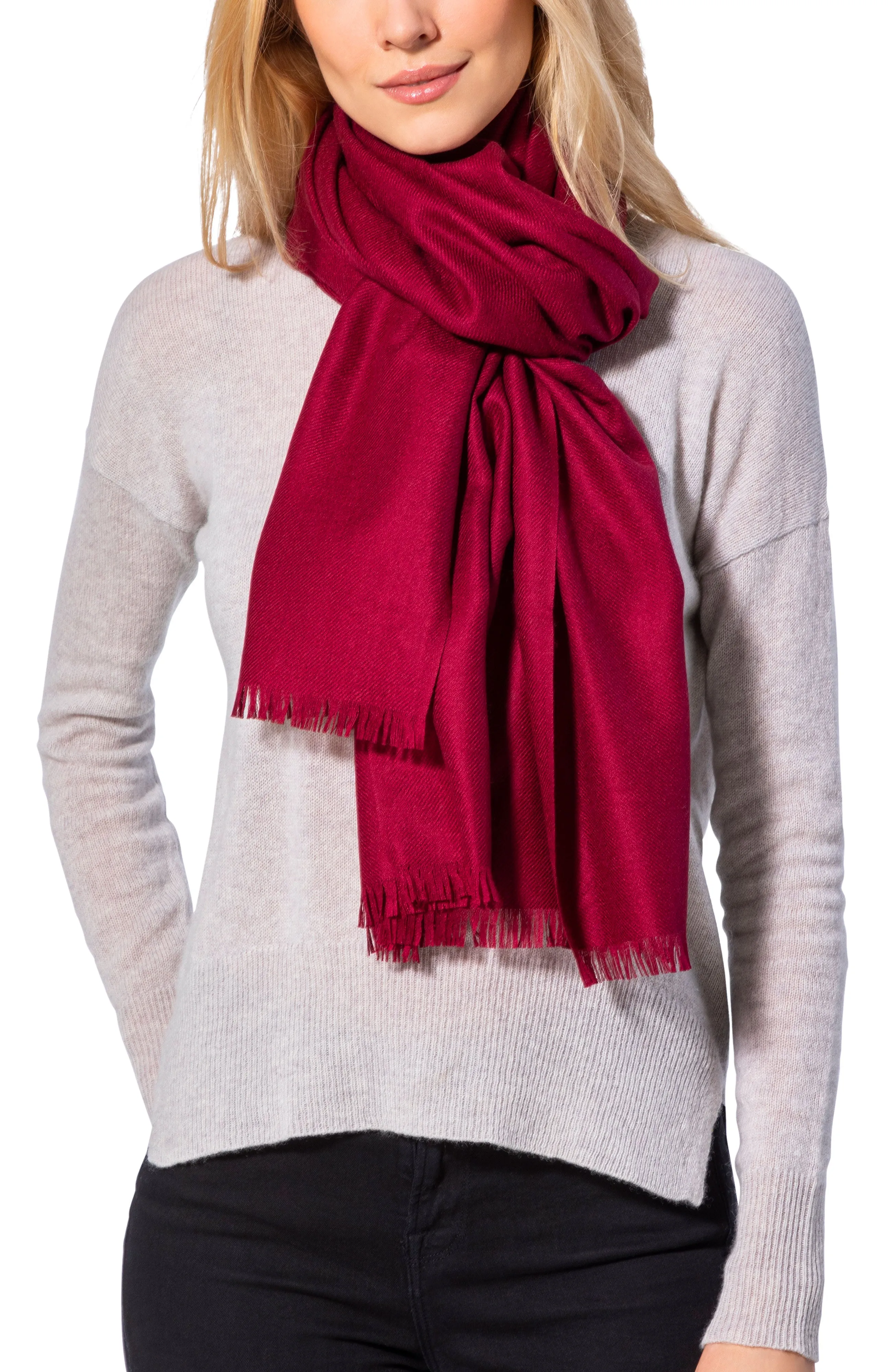 CASHMERE BLEND SOLID WRAP