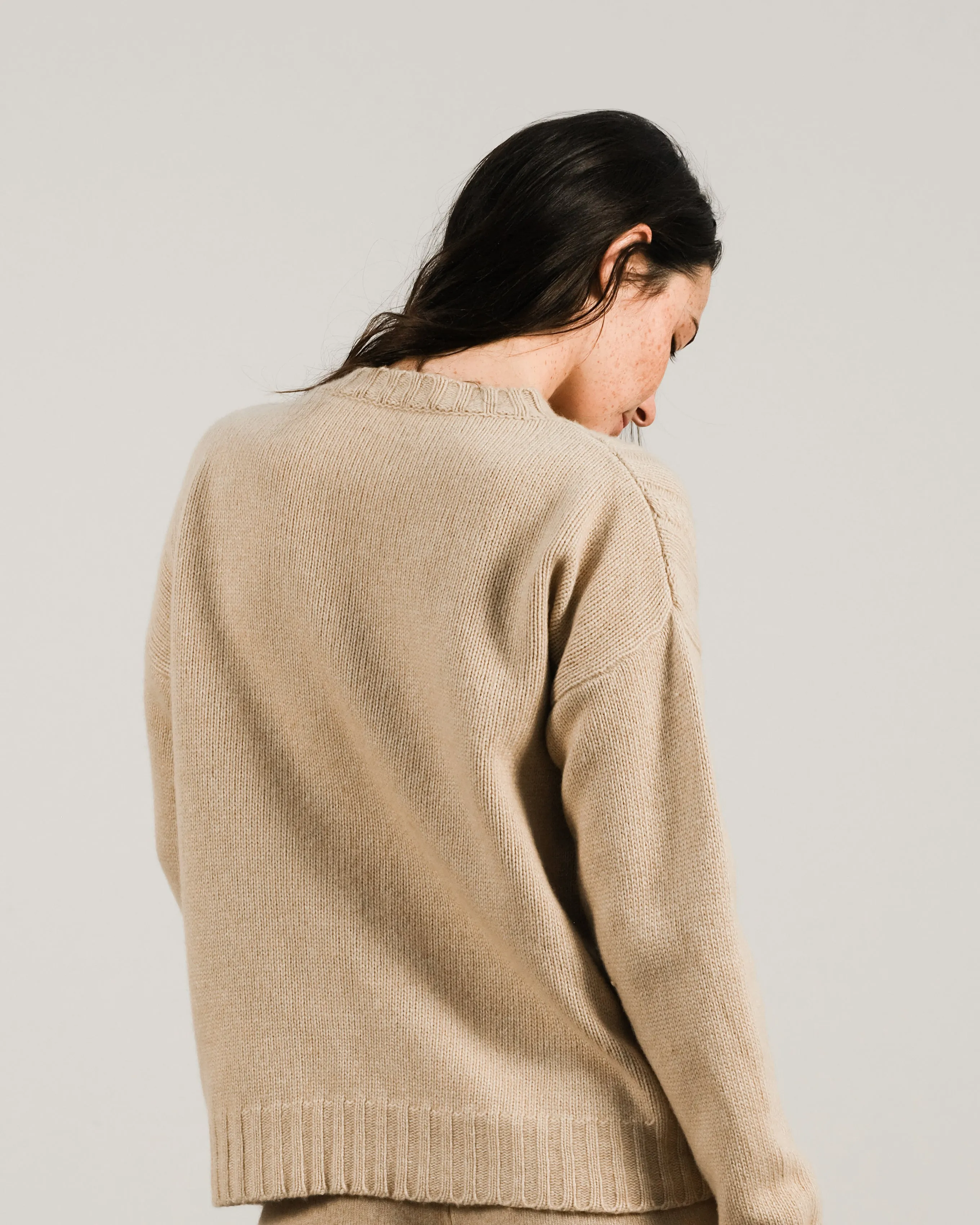 Cashmere Mix Cable Knit Sweater