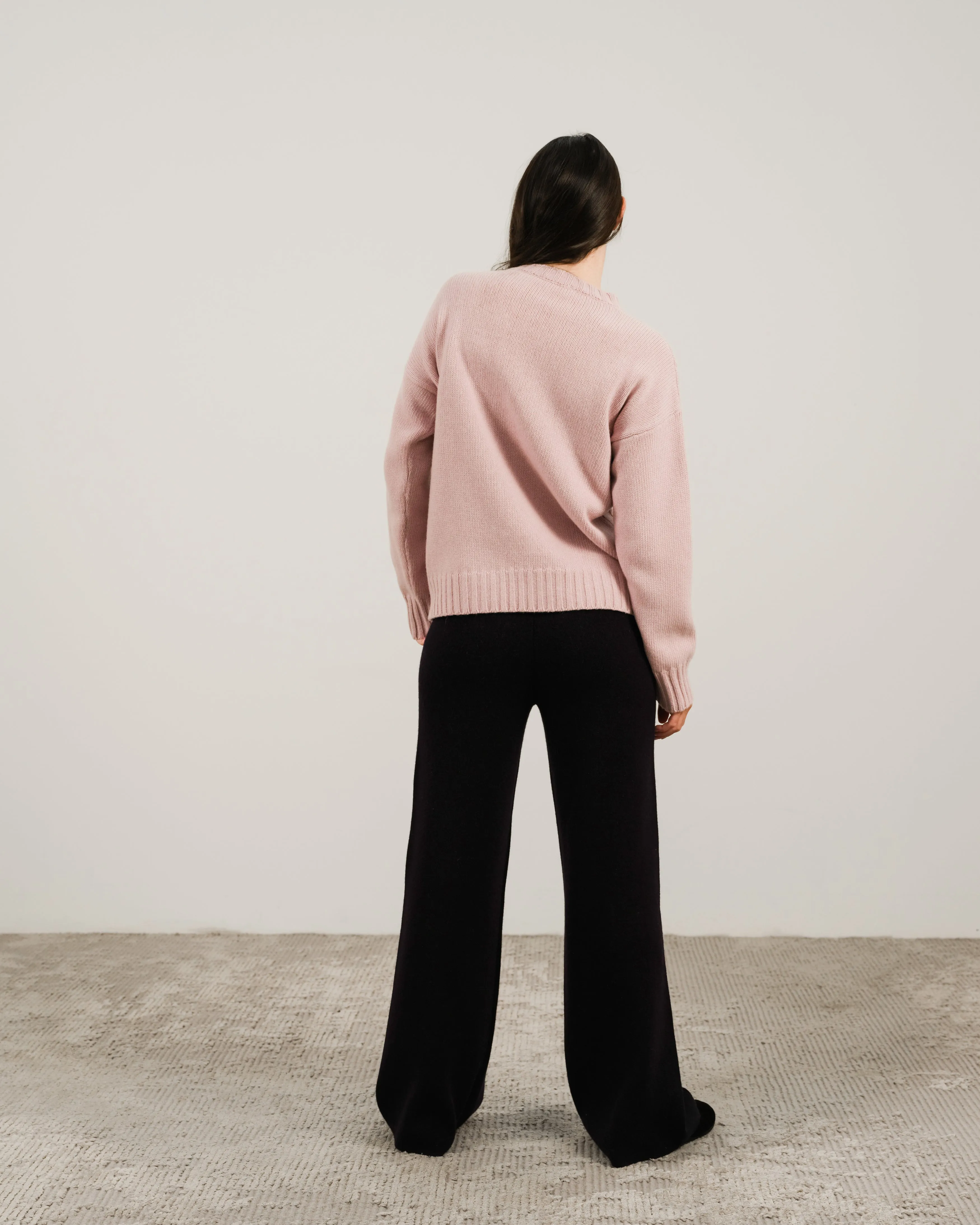 Cashmere Mix Cable Knit Sweater