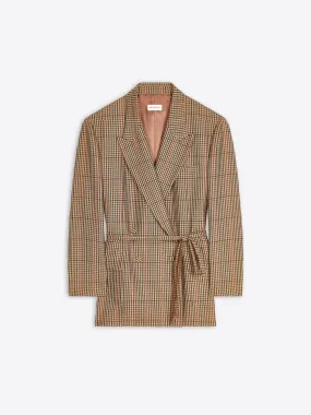 Checked blazer