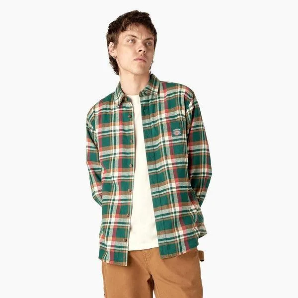 Dickies x Jameson Whiskey Flannel Shirt Green Plaid