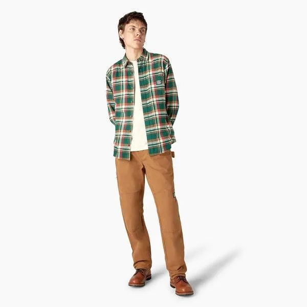 Dickies x Jameson Whiskey Flannel Shirt Green Plaid