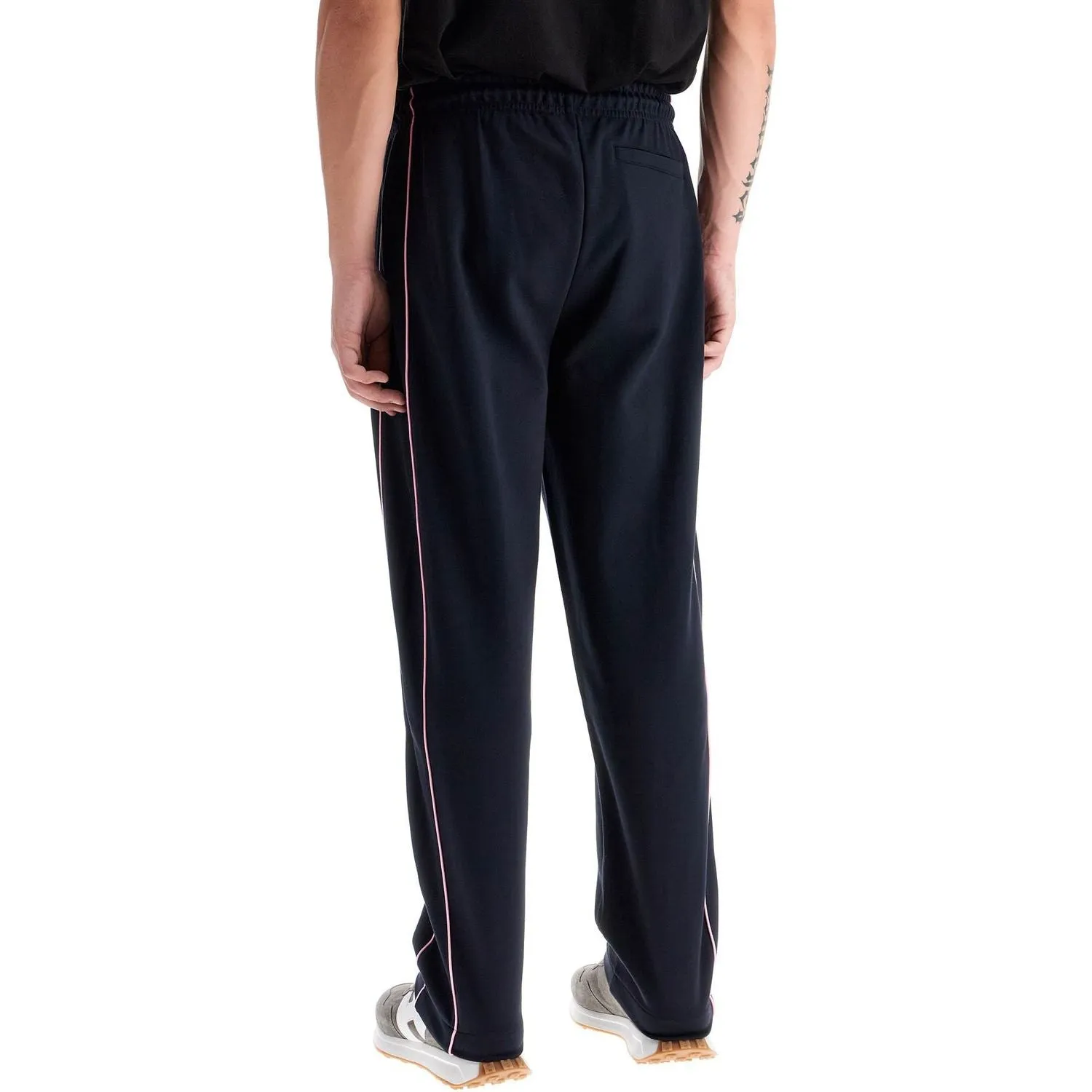 EDEN PARK contrast piping  cotton jersey joggers