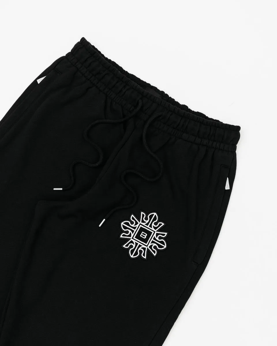 Emblem Joggers - Black