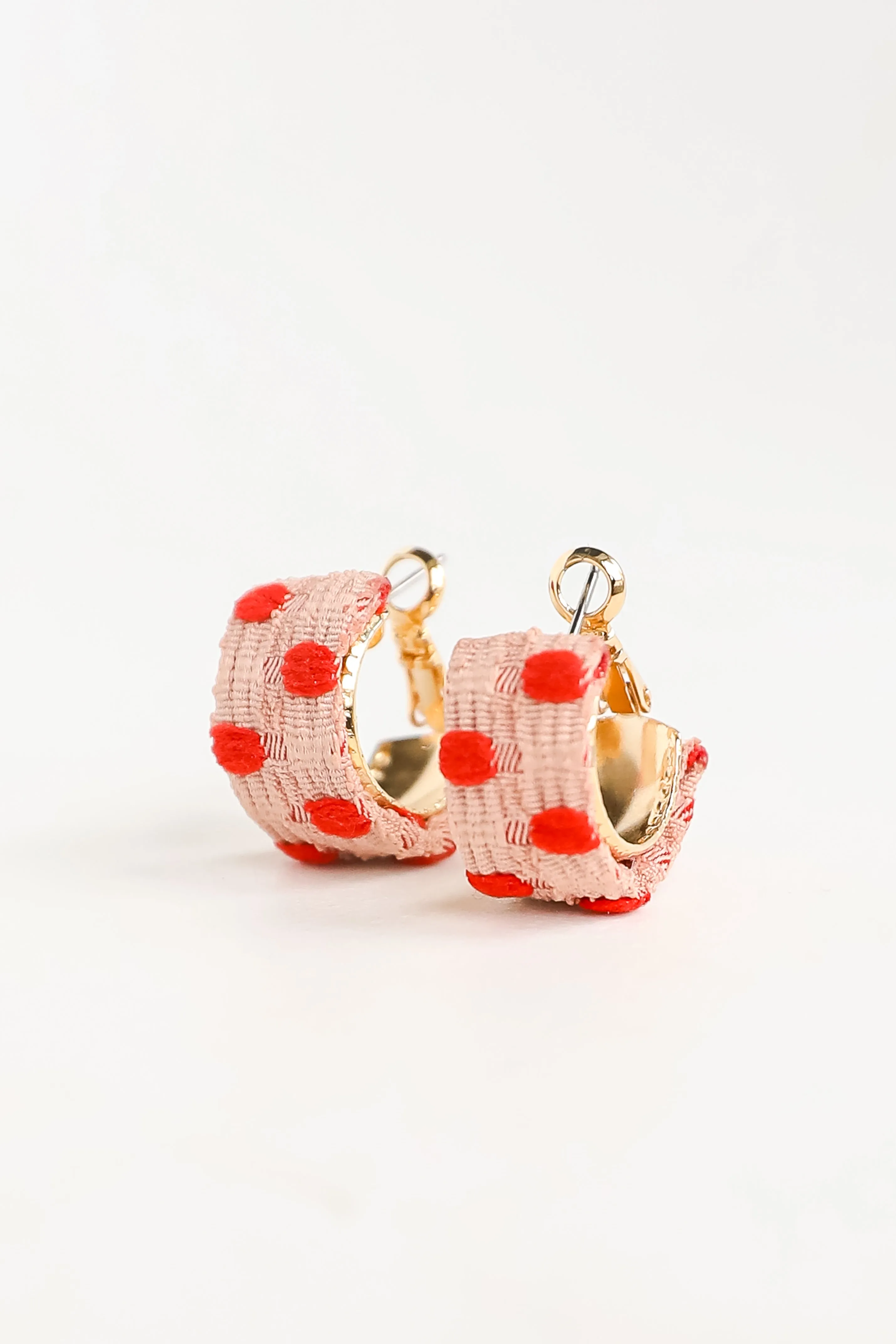 FINAL SALE - Molly Polka Dot Mini Hoop Earrings