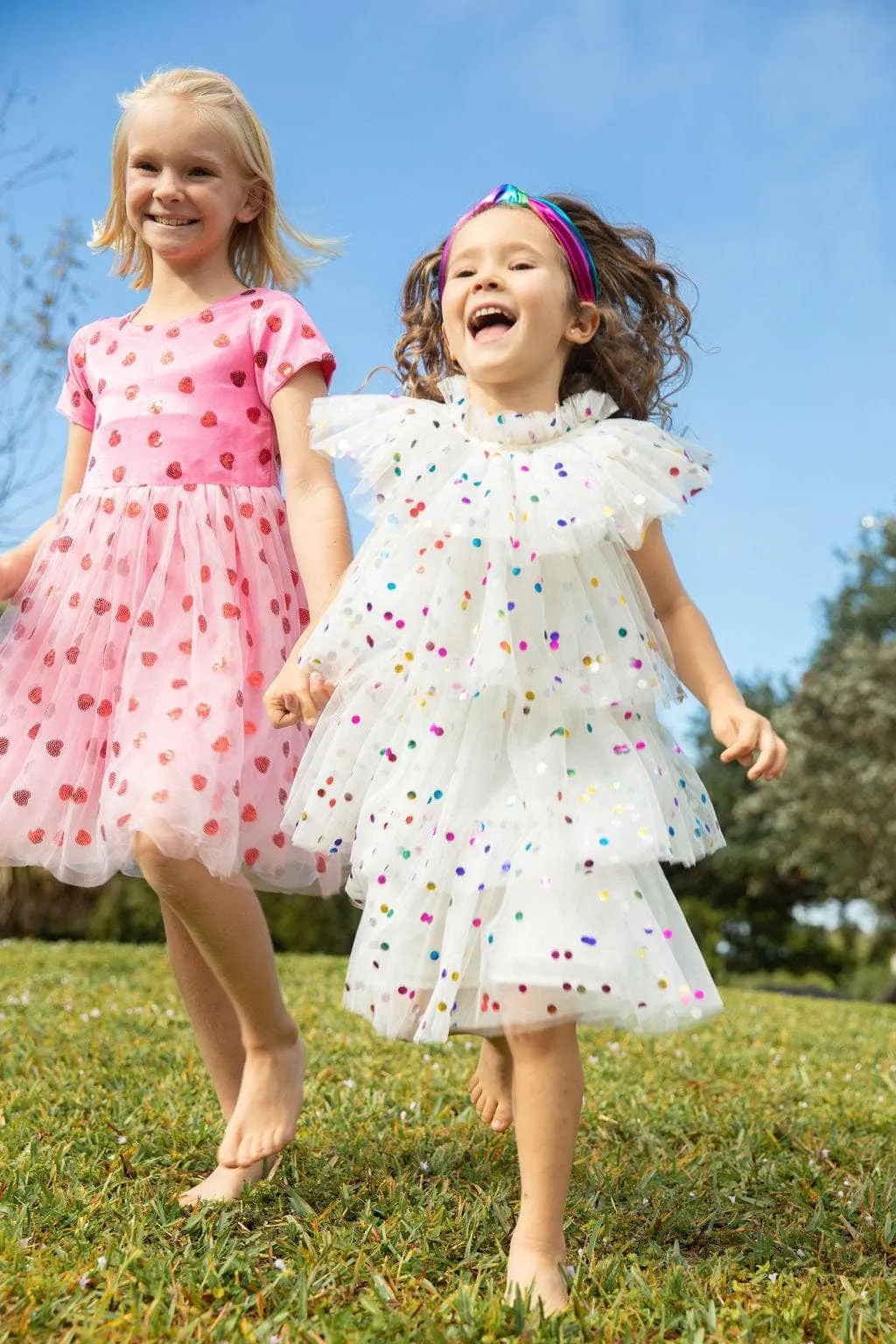 Foil Polka Dot Tulle Dress