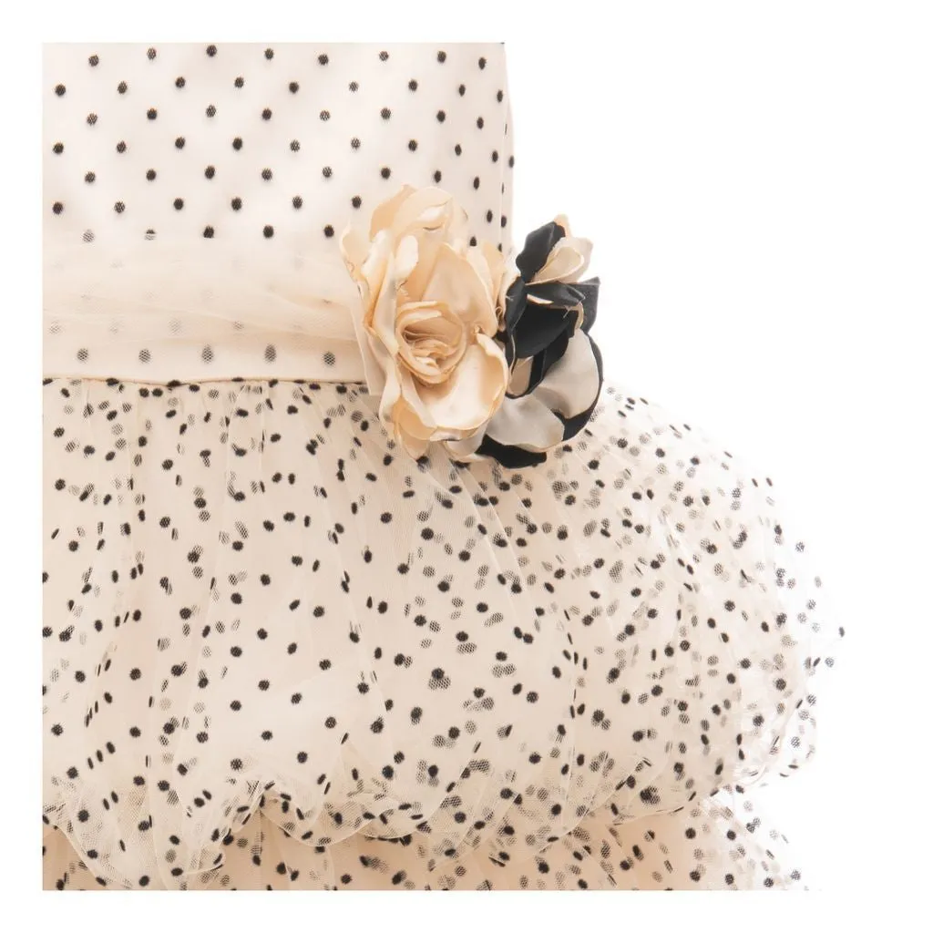 Gold Polka Dot Mozelle Dress