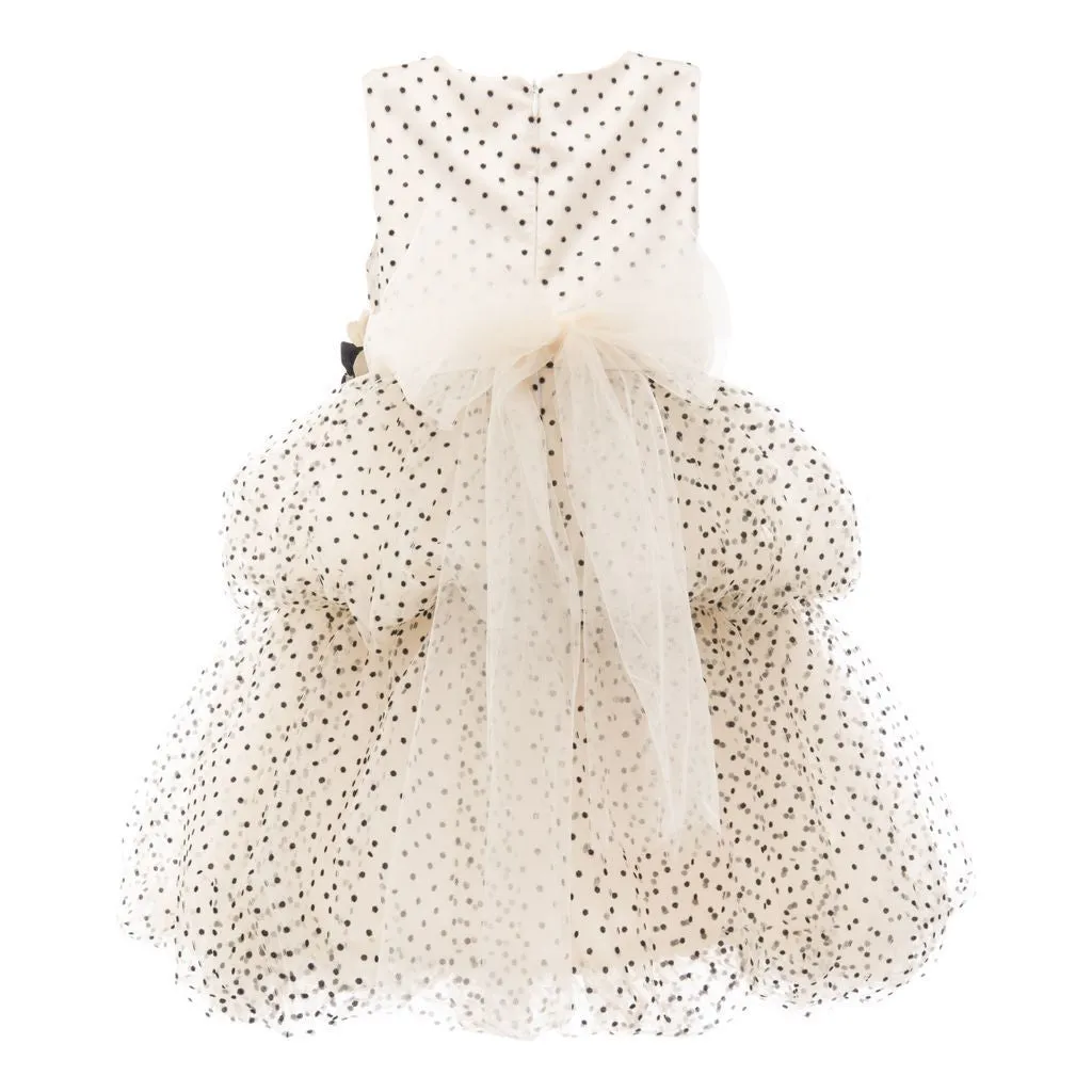 Gold Polka Dot Mozelle Dress