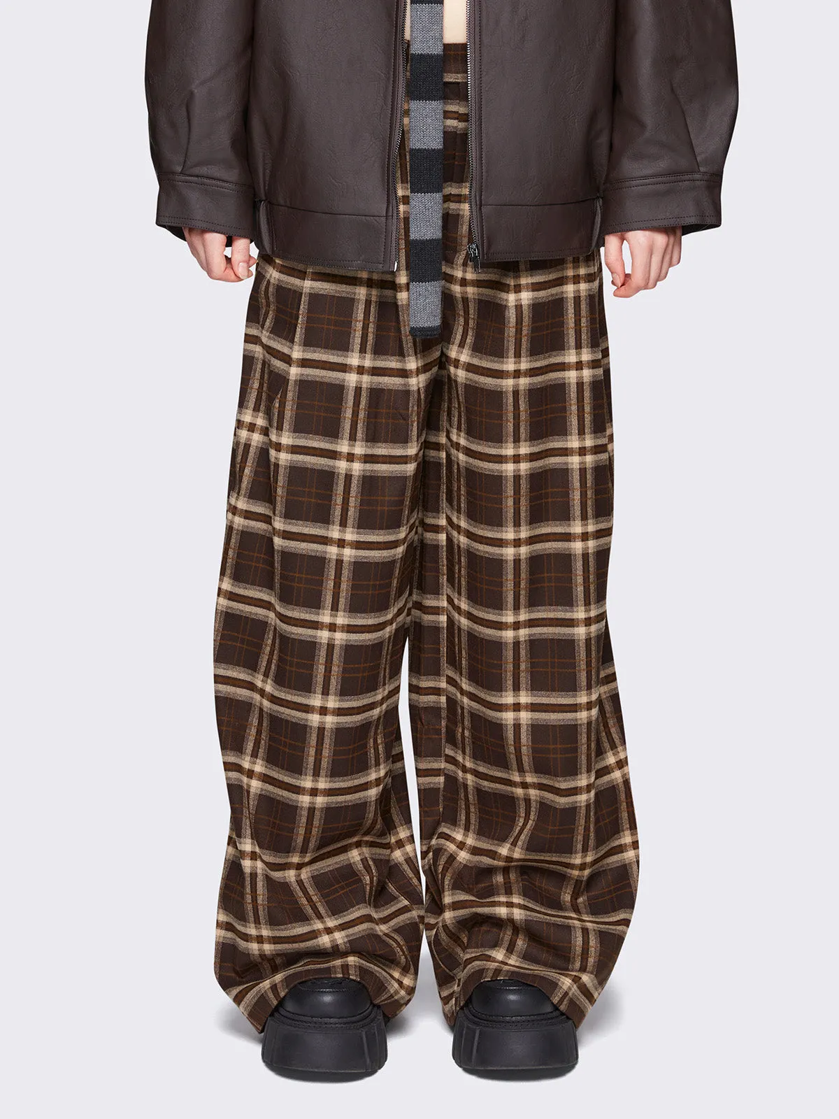 Hari Plaid Grandpa Pants