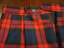 Juniors Navy/Red Plaid #37 Pants