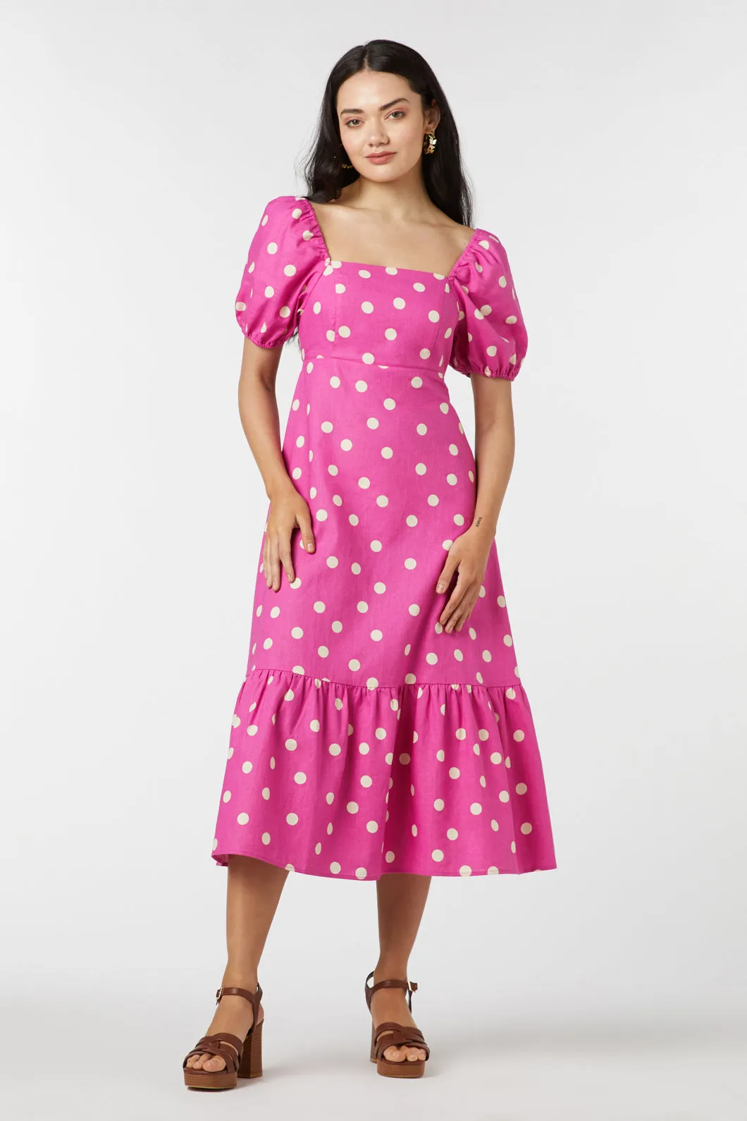 Lucy Polka Dot Midi Dress