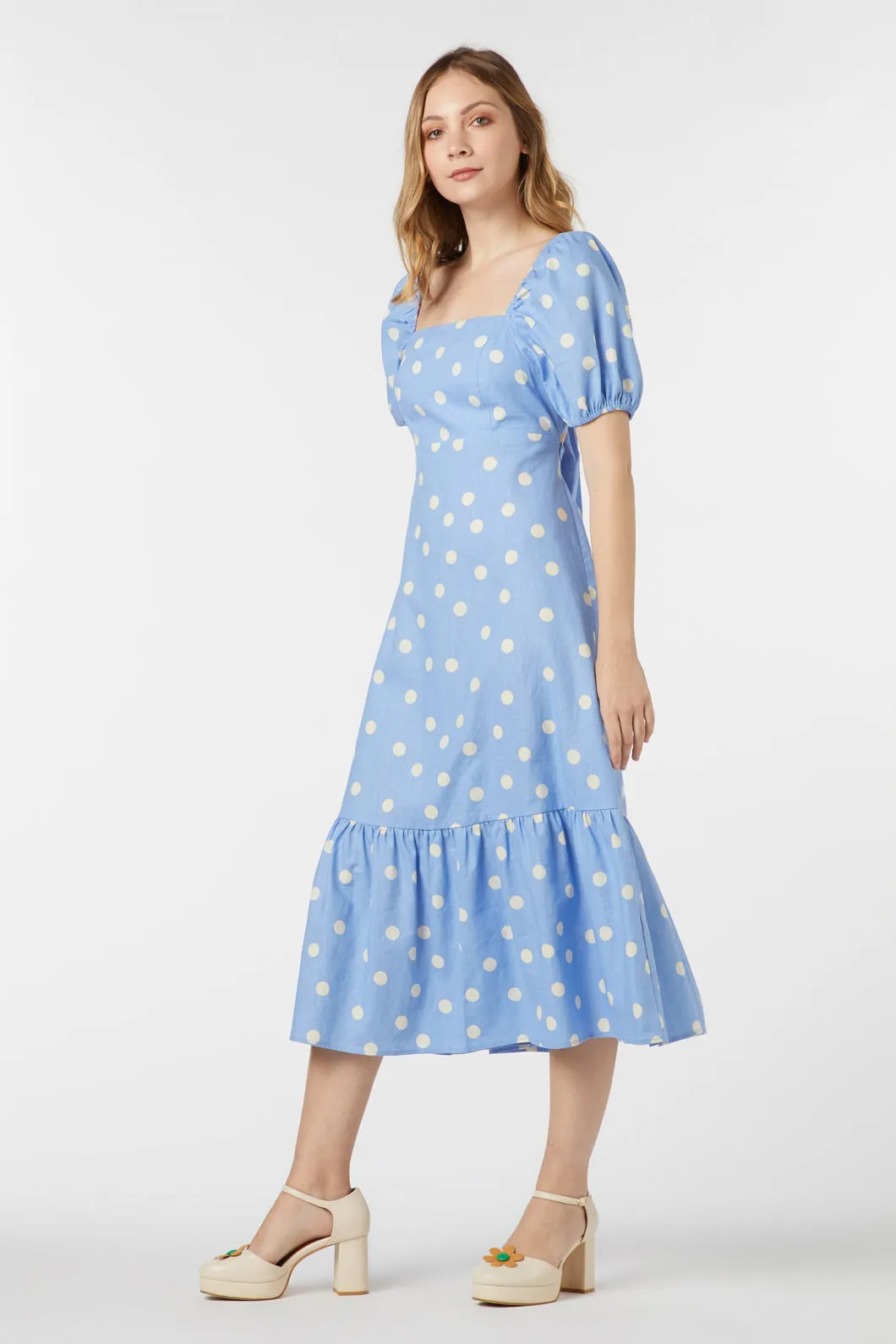 Lucy Polka Dot Midi Dress