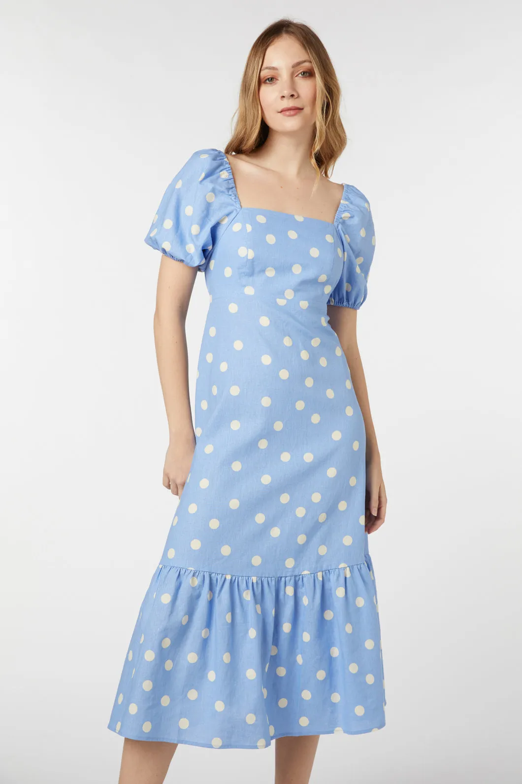 Lucy Polka Dot Midi Dress