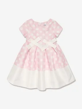 Mama Luma Girls Polka Dot Dress in Pink