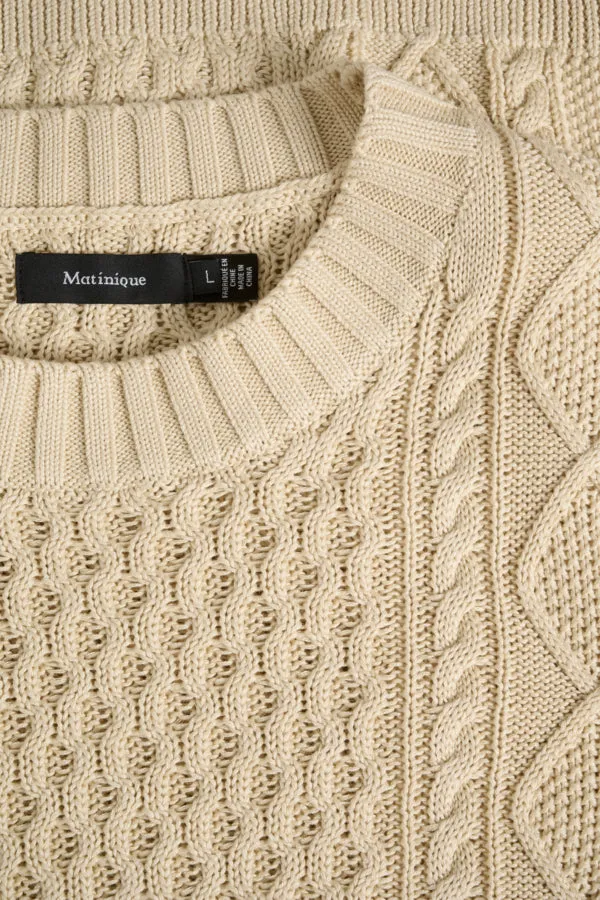 MATRITON CABLE KNIT SWEATER