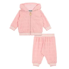 Moschino Baby Girls Velvet Teddy Tracksuit