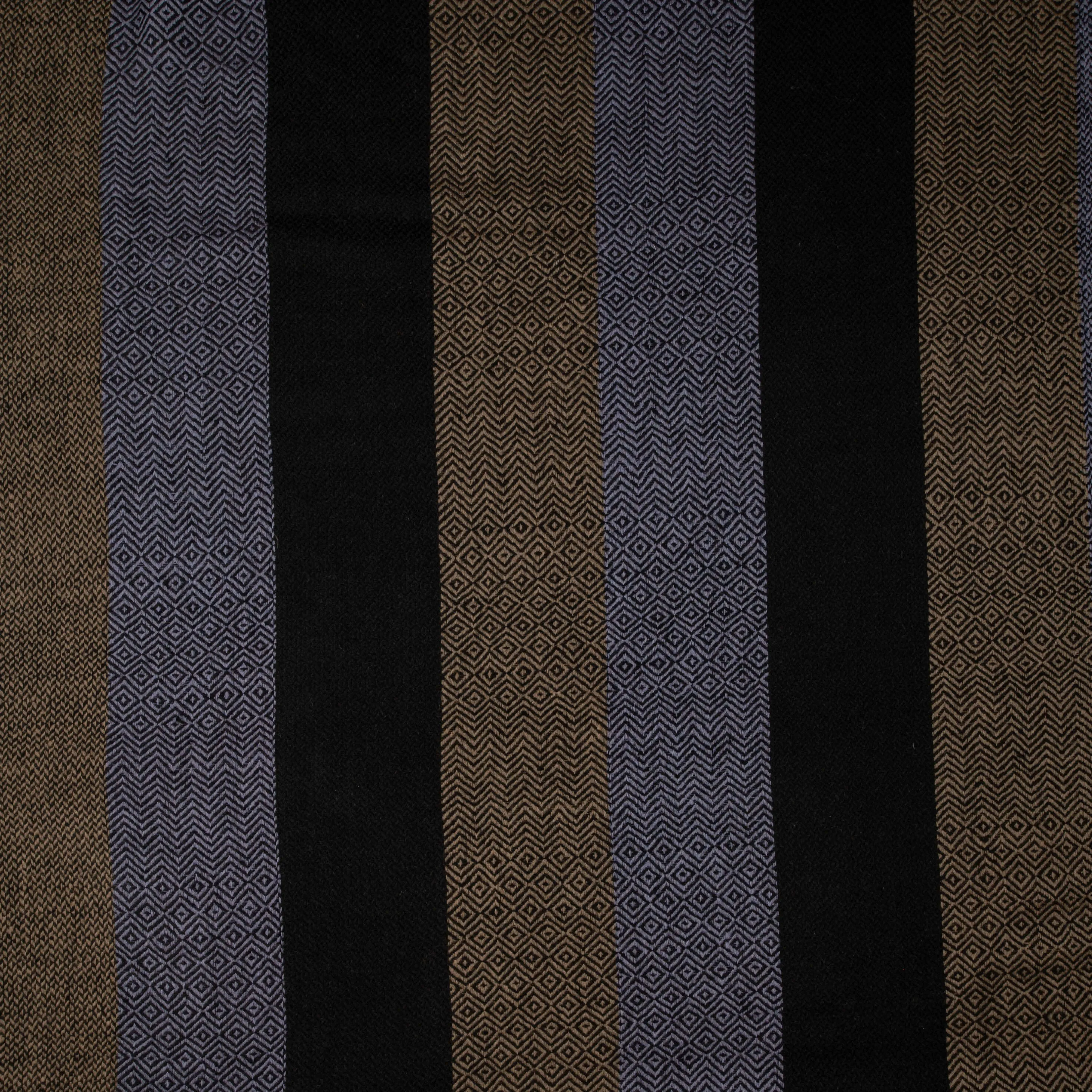 Multi Weave Check Stripe Pashmina Cashmere Shawl