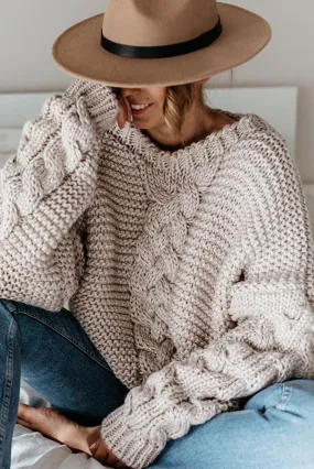 Once Upon A Fall Cable Knit Sweater