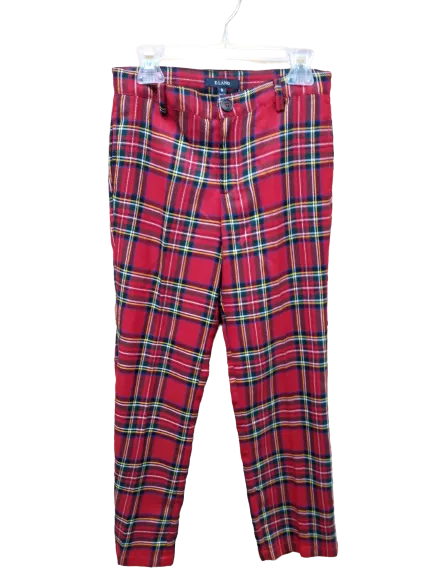 Pants Red Plaid