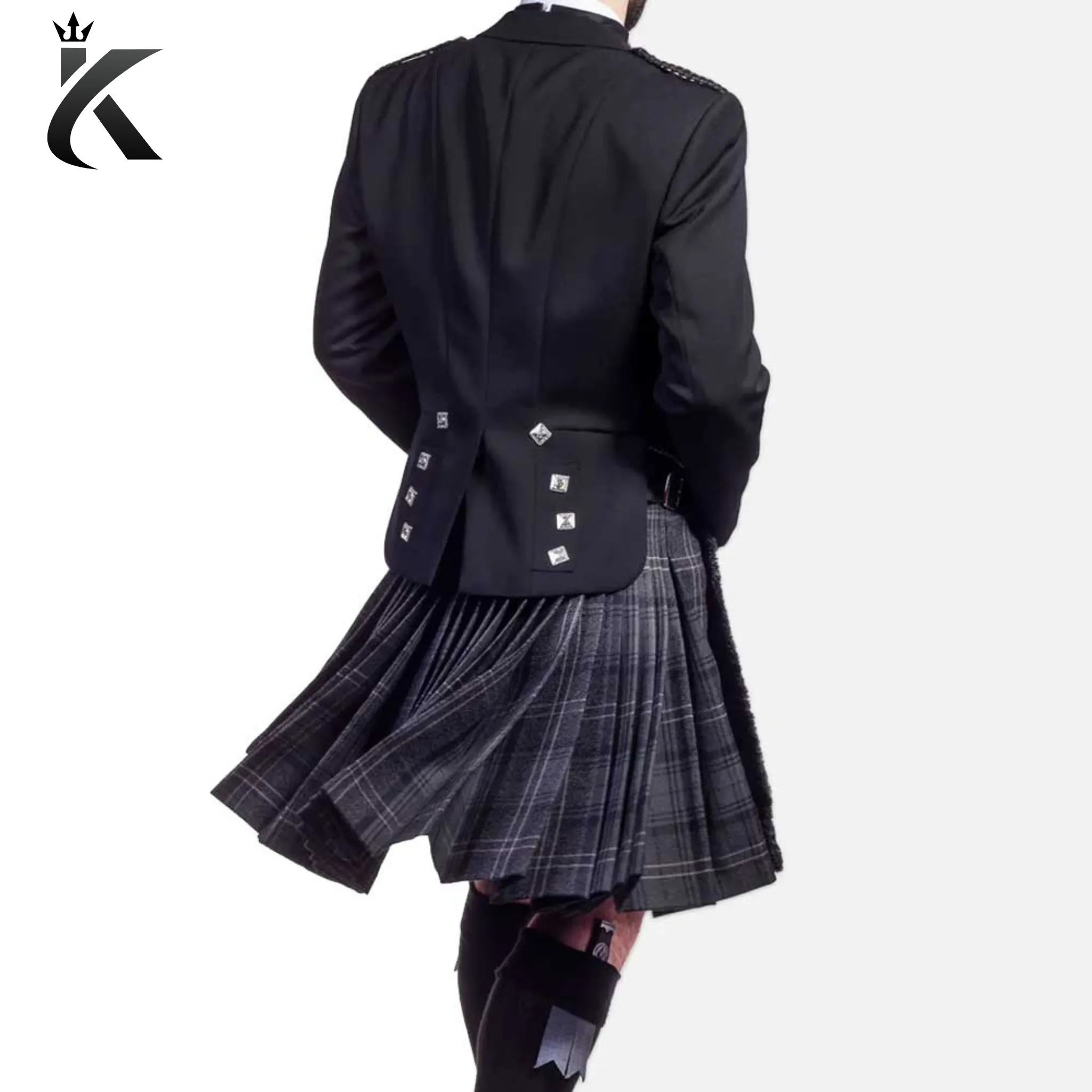 Premium Granite Clan Prince Charlie Kilt Outfit - Exquisitely Crafted