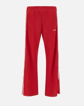 Puff Jogger Red Cotton Trousers