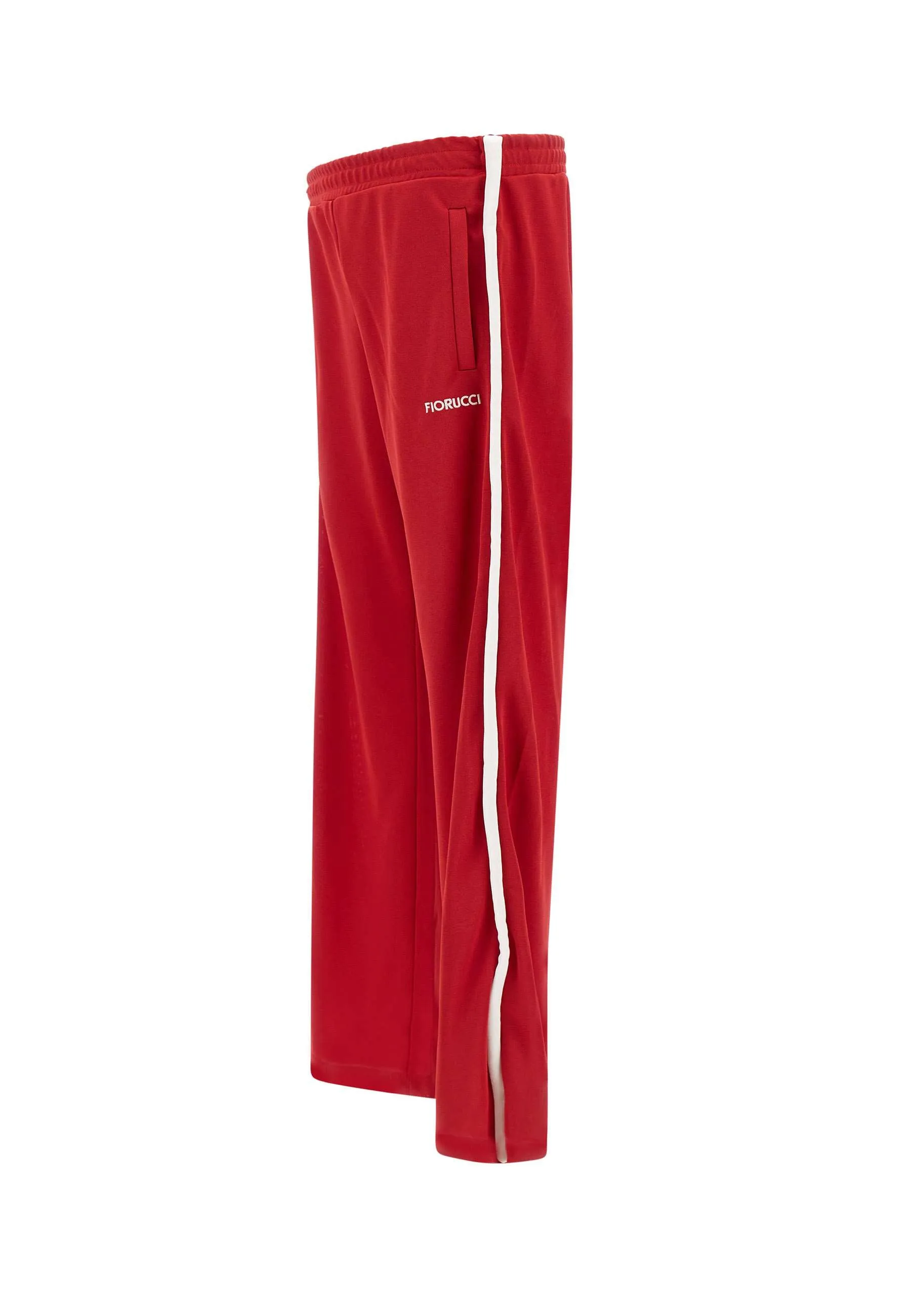 Puff Jogger Red Cotton Trousers