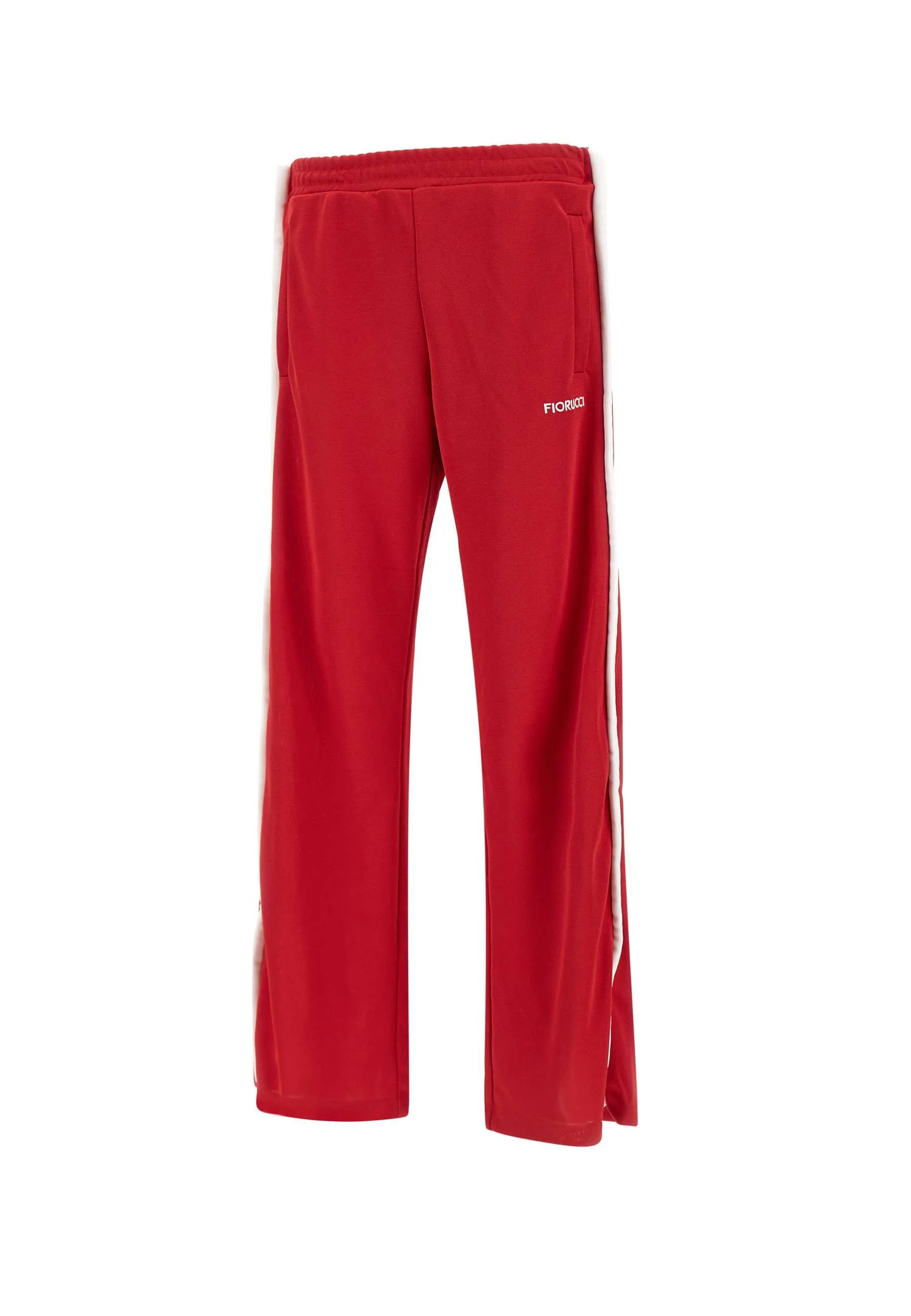 Puff Jogger Red Cotton Trousers