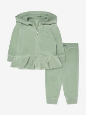 Ralph Lauren Baby Girls Tracksuit in Green