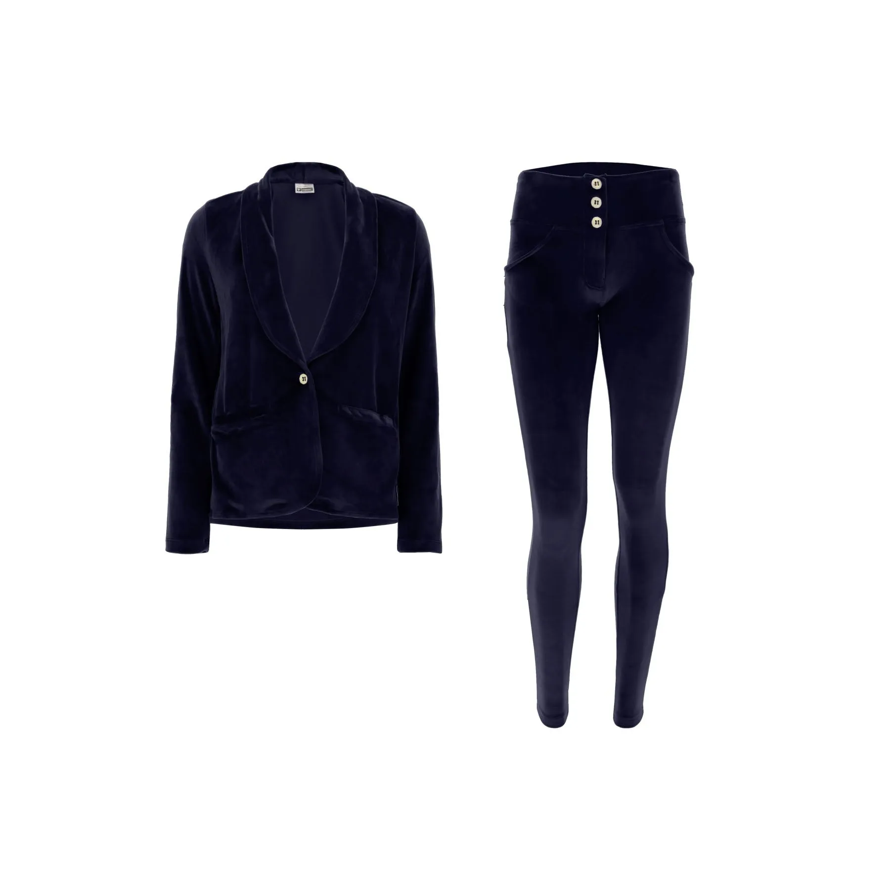 (S0WWTK3-B94) Blue WR.UP® Velvet Tracksuit met BLAZER & WR.UP® Velvet pant