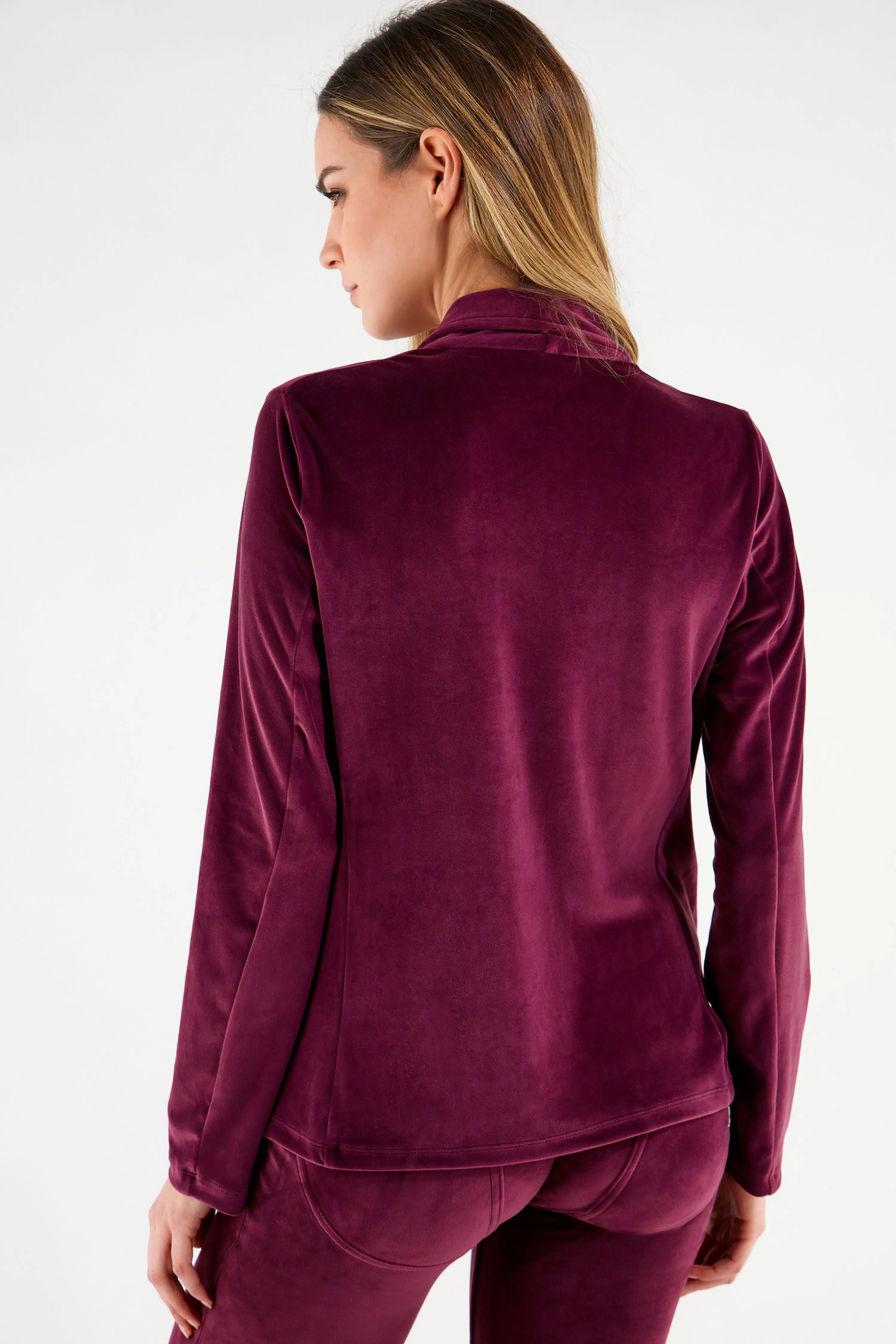 (S0WWTK3-E49) Purple WR.UP® Velvet Tracksuit met BLAZER & WR.UP® Velvet pant