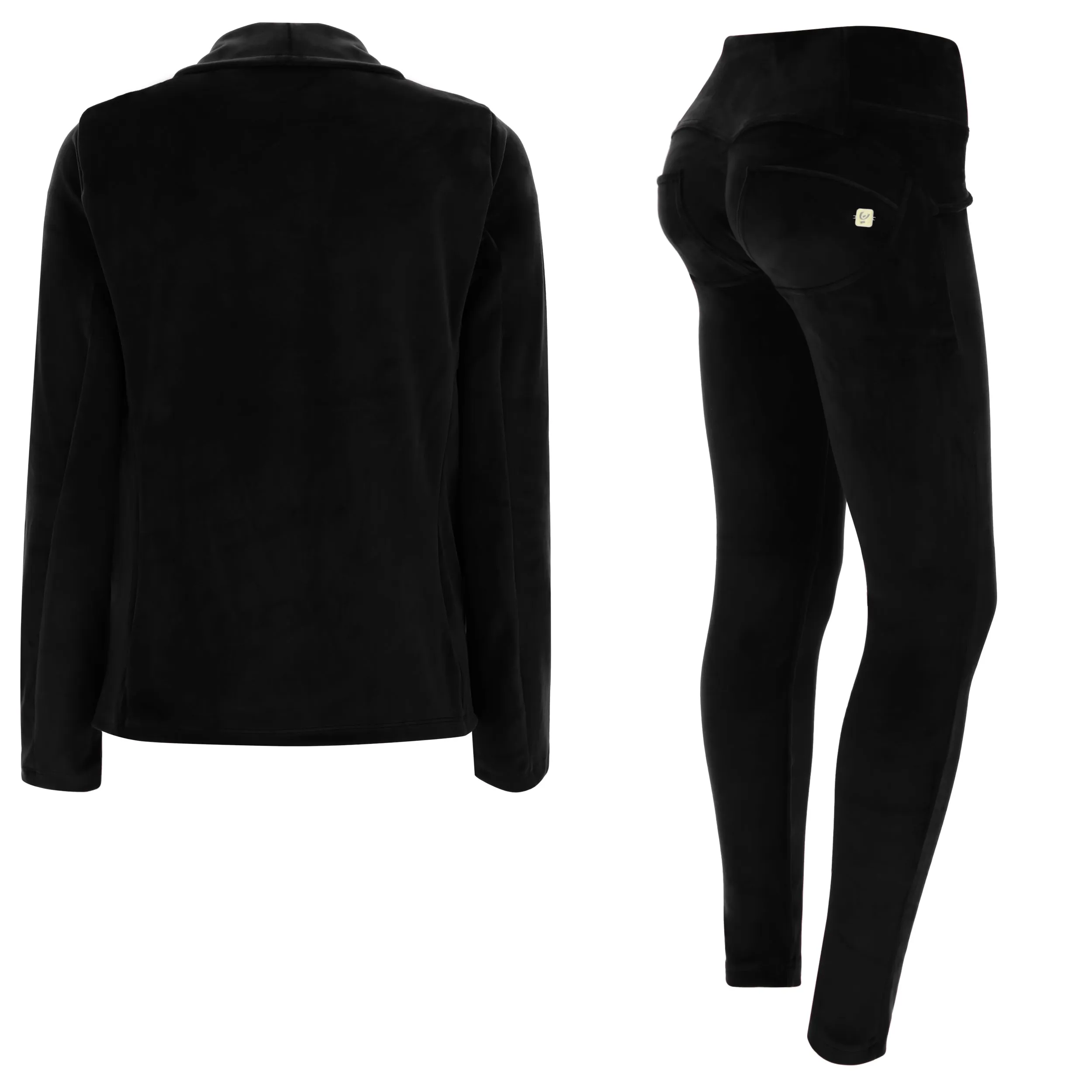 (S0WWTK3-N) Black WR.UP® Velvet Tracksuit met BLAZER & WR.UP® Velvet Pant