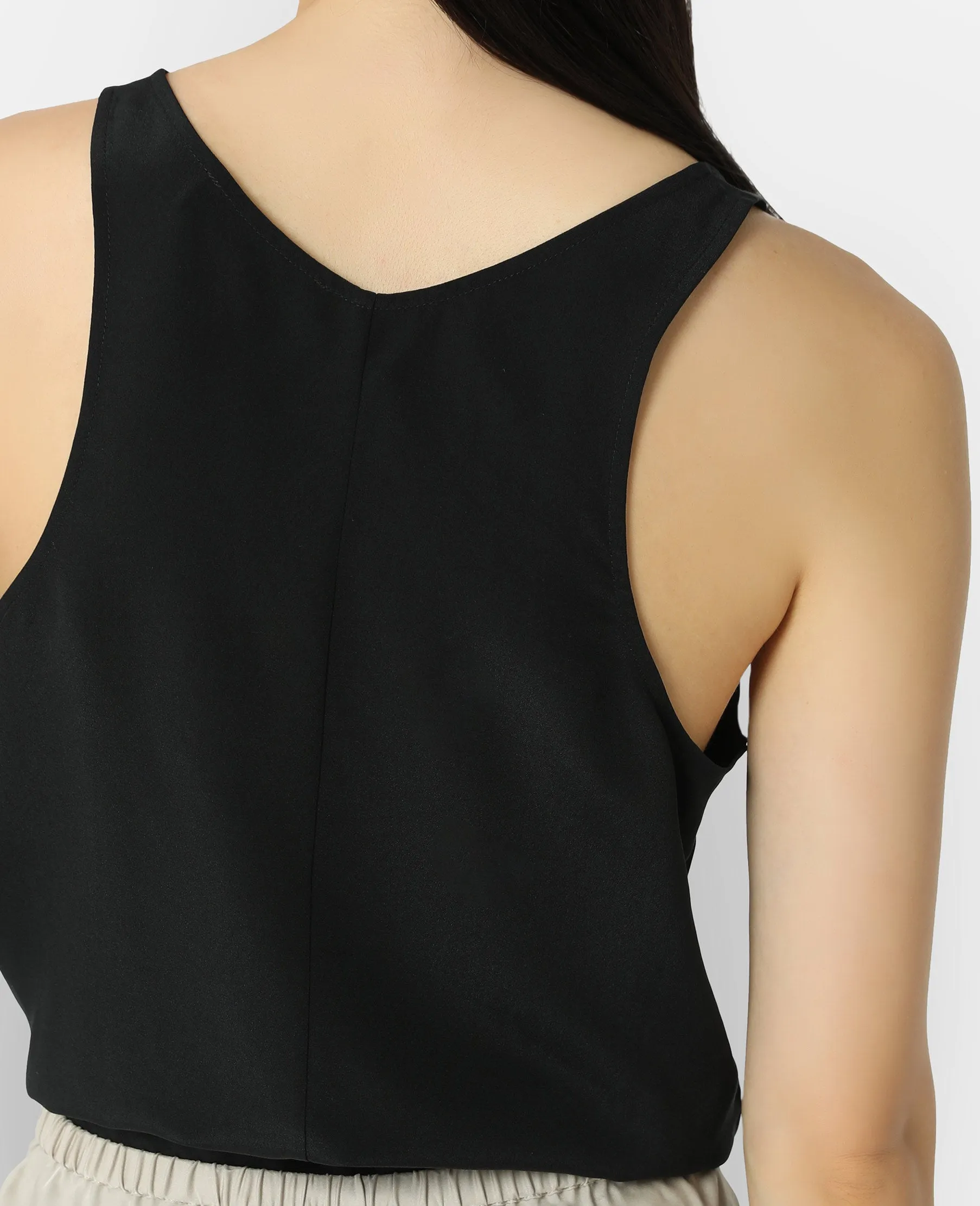 Silk Deep V-Neck Tank