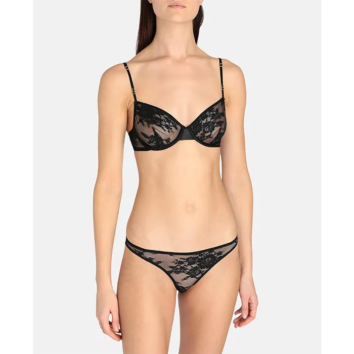 Stella McCartney: Sienna Sparkling Underwire Bra - Black