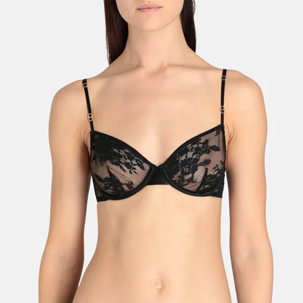 Stella McCartney: Sienna Sparkling Underwire Bra - Black