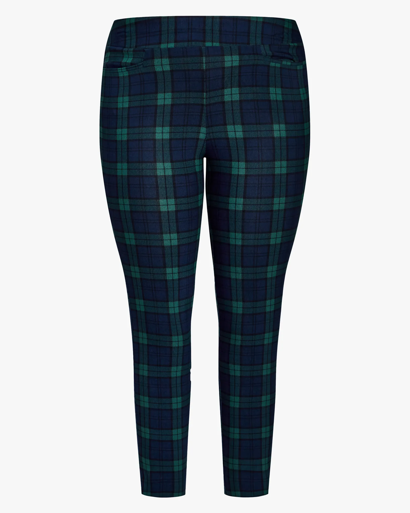 Super Stretch Plaid Pant | Navy Plaid