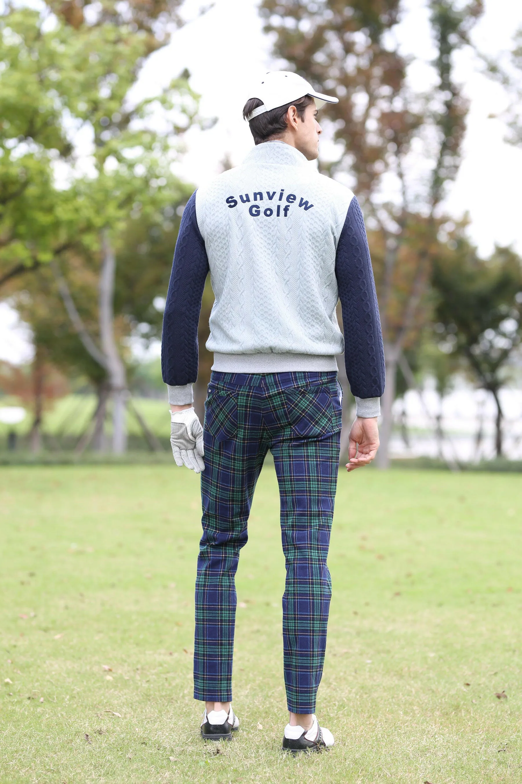 SVG Men's Plaid Straight Pants