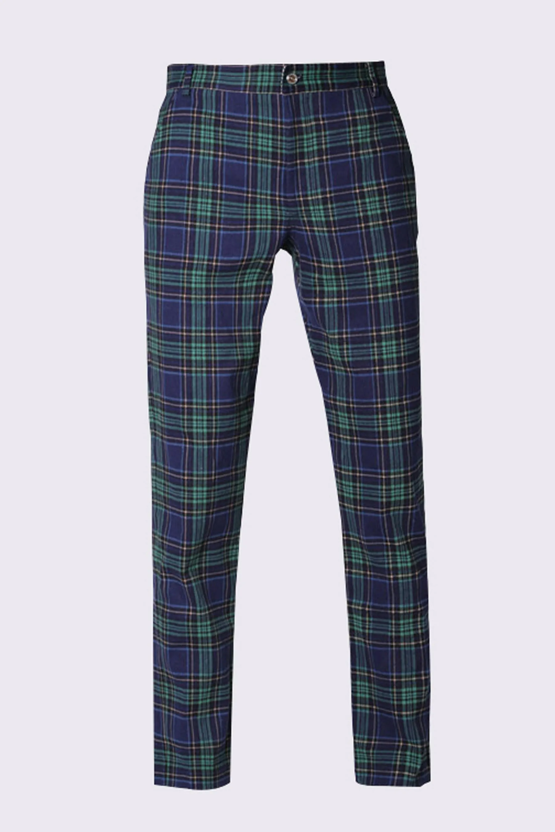 SVG Men's Plaid Straight Pants