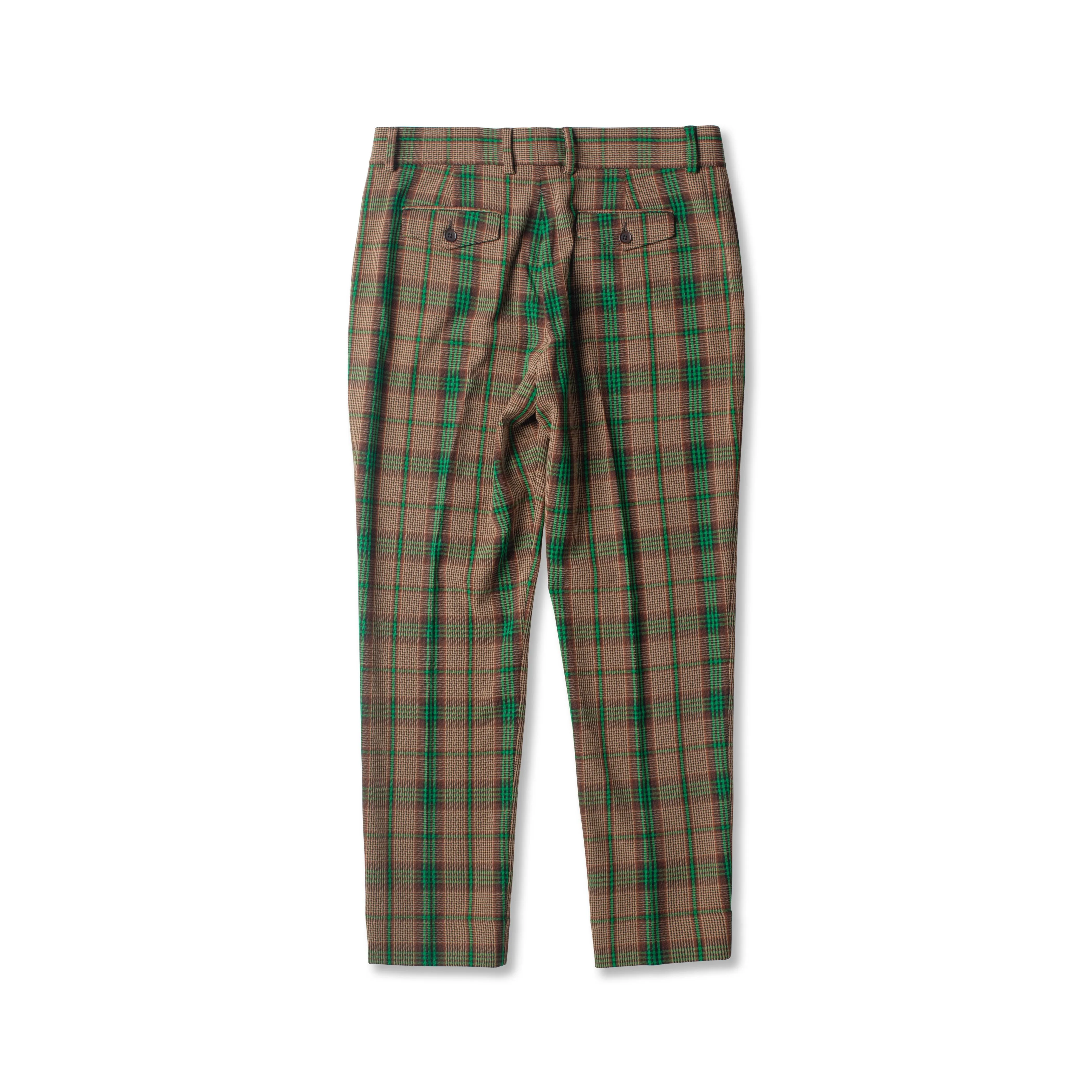 Tapered Plaid Pant (Brown Multi)