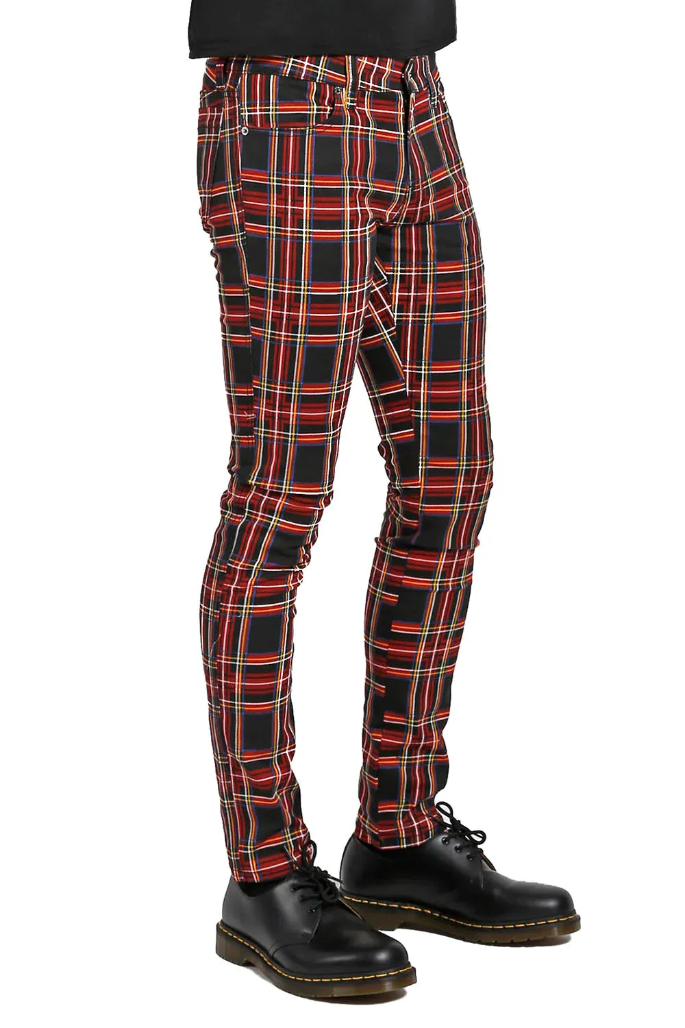 Tripp Rocker Jean [Black Plaid]