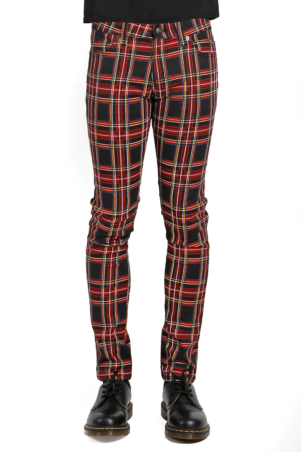 Tripp Rocker Jean [Black Plaid]