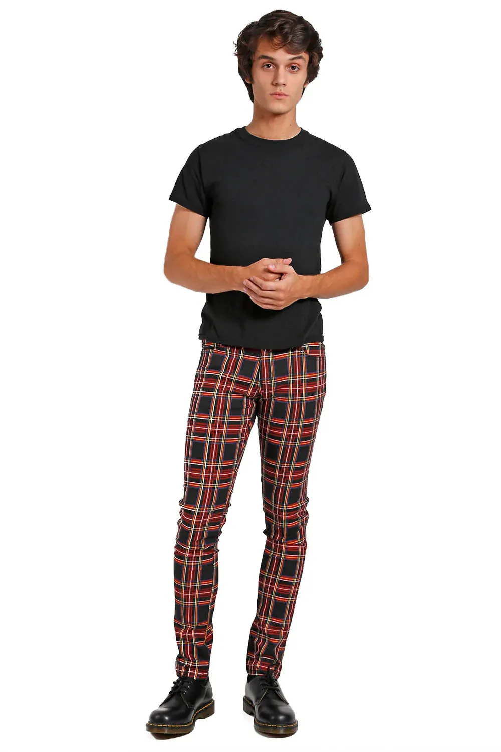 Tripp Rocker Jean [Black Plaid]