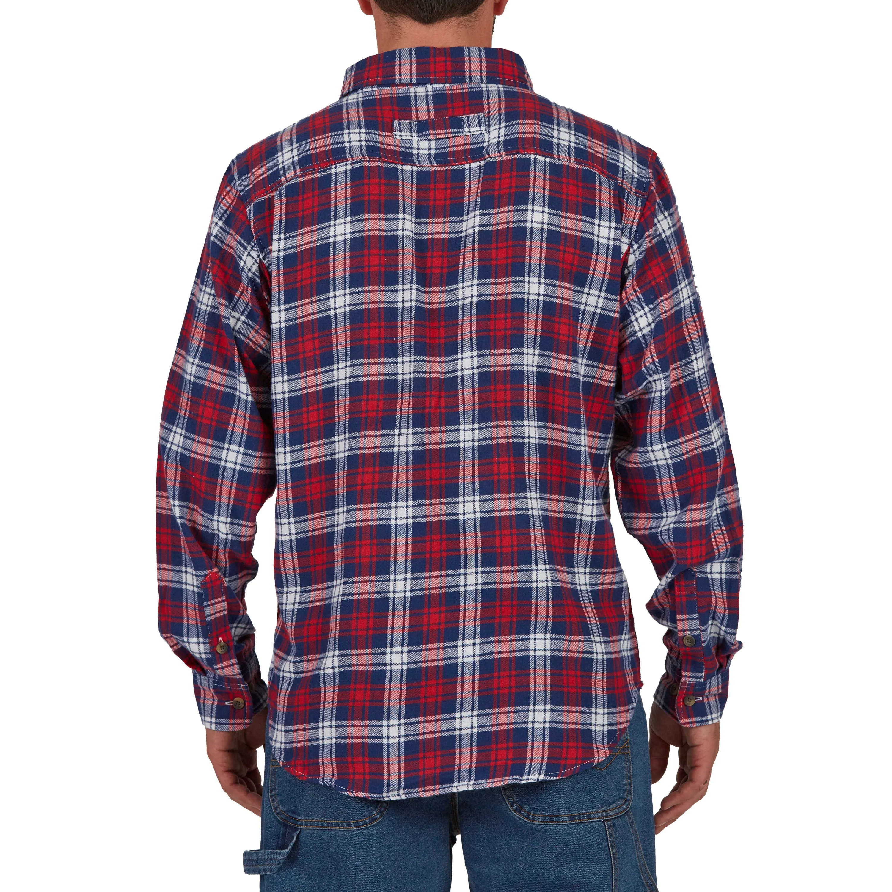 TWO-POCKET BUTTON DOWN FLANNEL SHIRT